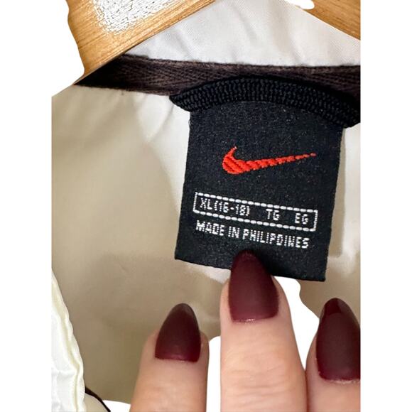 Vintage Nike Windbreaker Jacket & Pants Tracksuit Windsuit White Blue M 8/10 - Picture 10 of 13